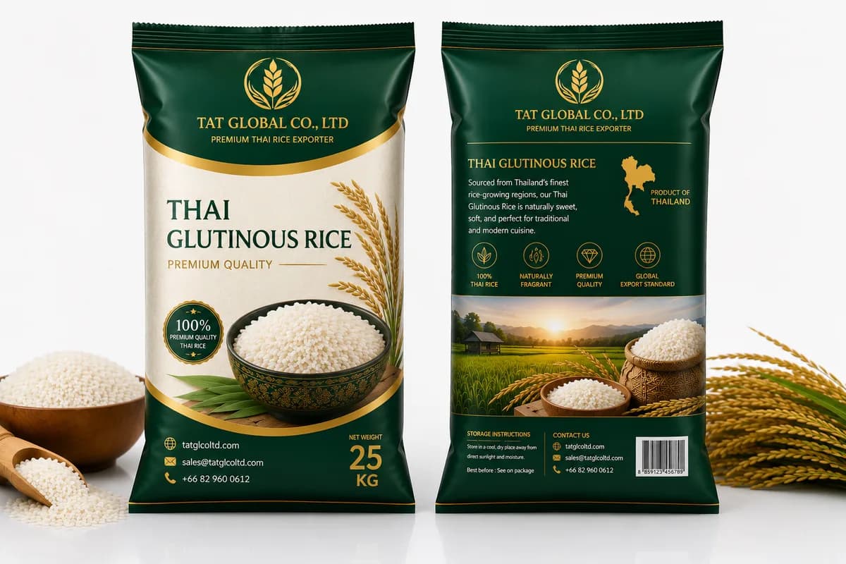 ข้าวเหนียวไทย — Premium Thai rice grains