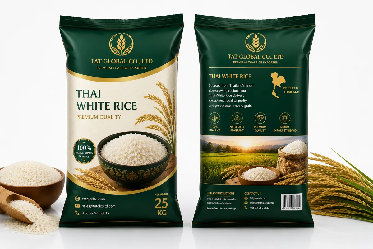 Thai White Rice 100% Sortexed — Product grade